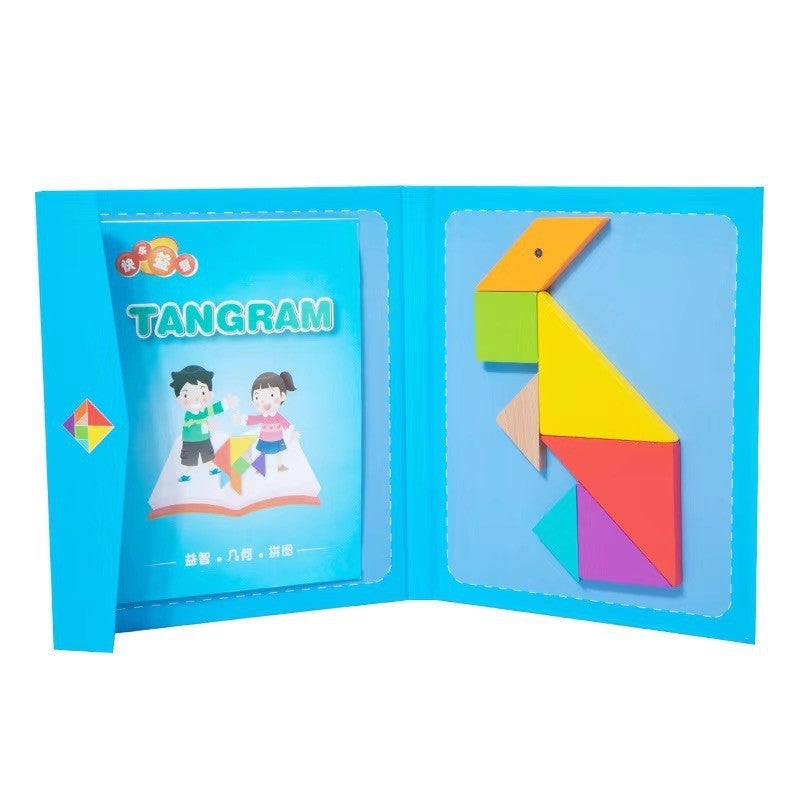 Children'S Early Education Magnetic Tangram Toys Teaching Ads Kindergarten Primary School Puzzle Building Blocks Assembled Puzzle Toys - Image 5